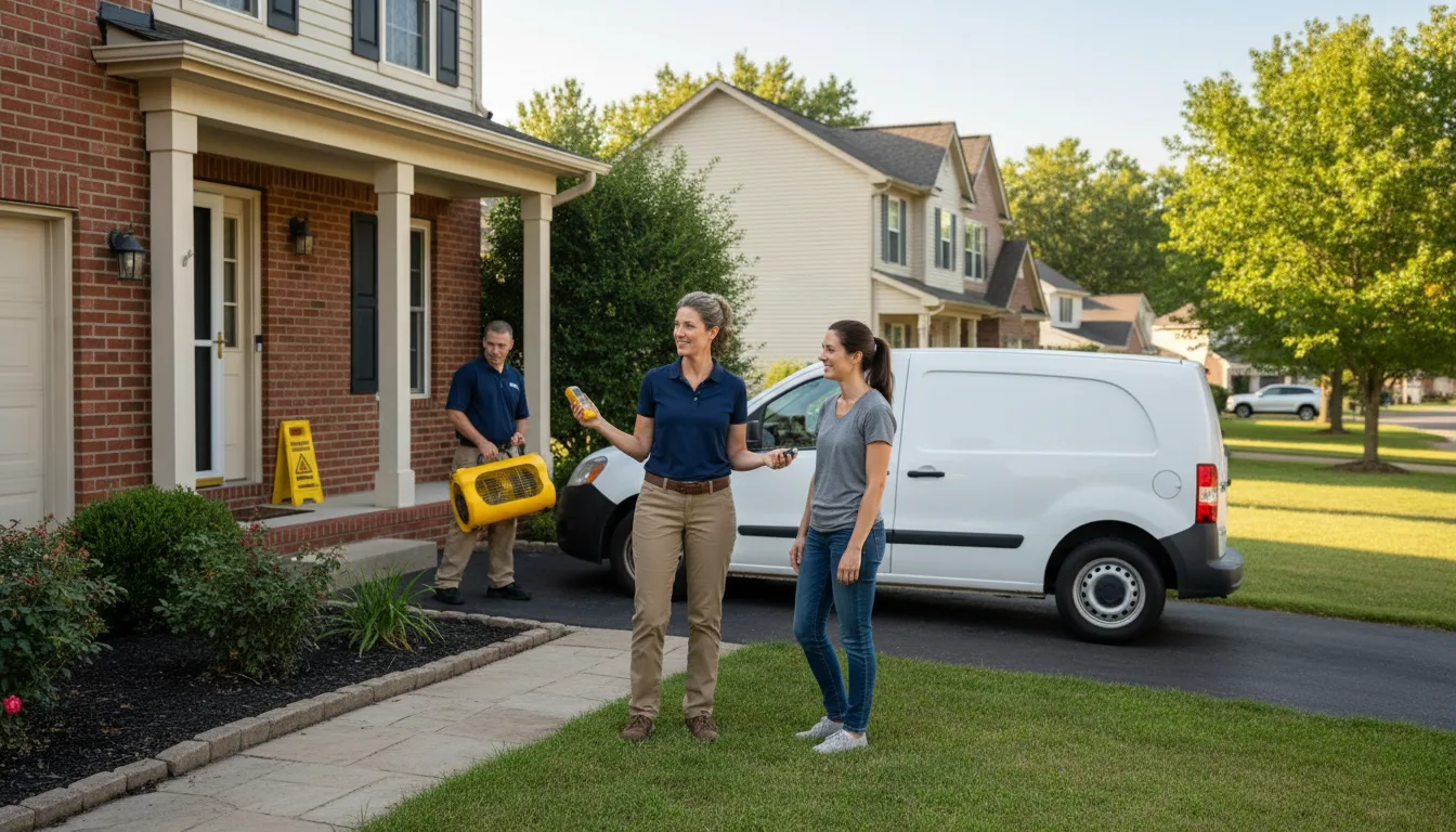 Residential water damage restoration in Lavina, MT